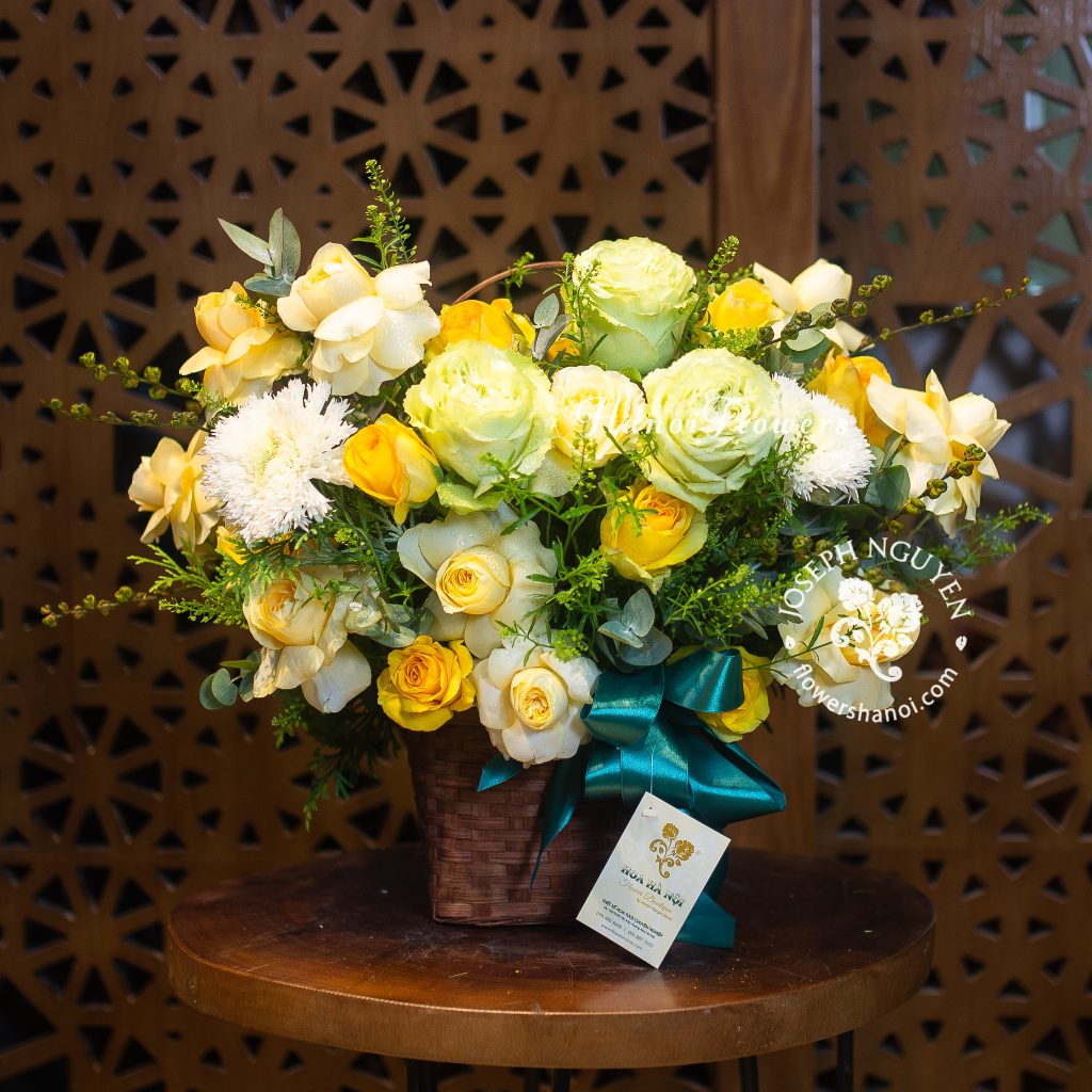 Lãng hoa chúc mừng - Mẫu hoa sinh nhật đẹp tại Hoa Hà Nội