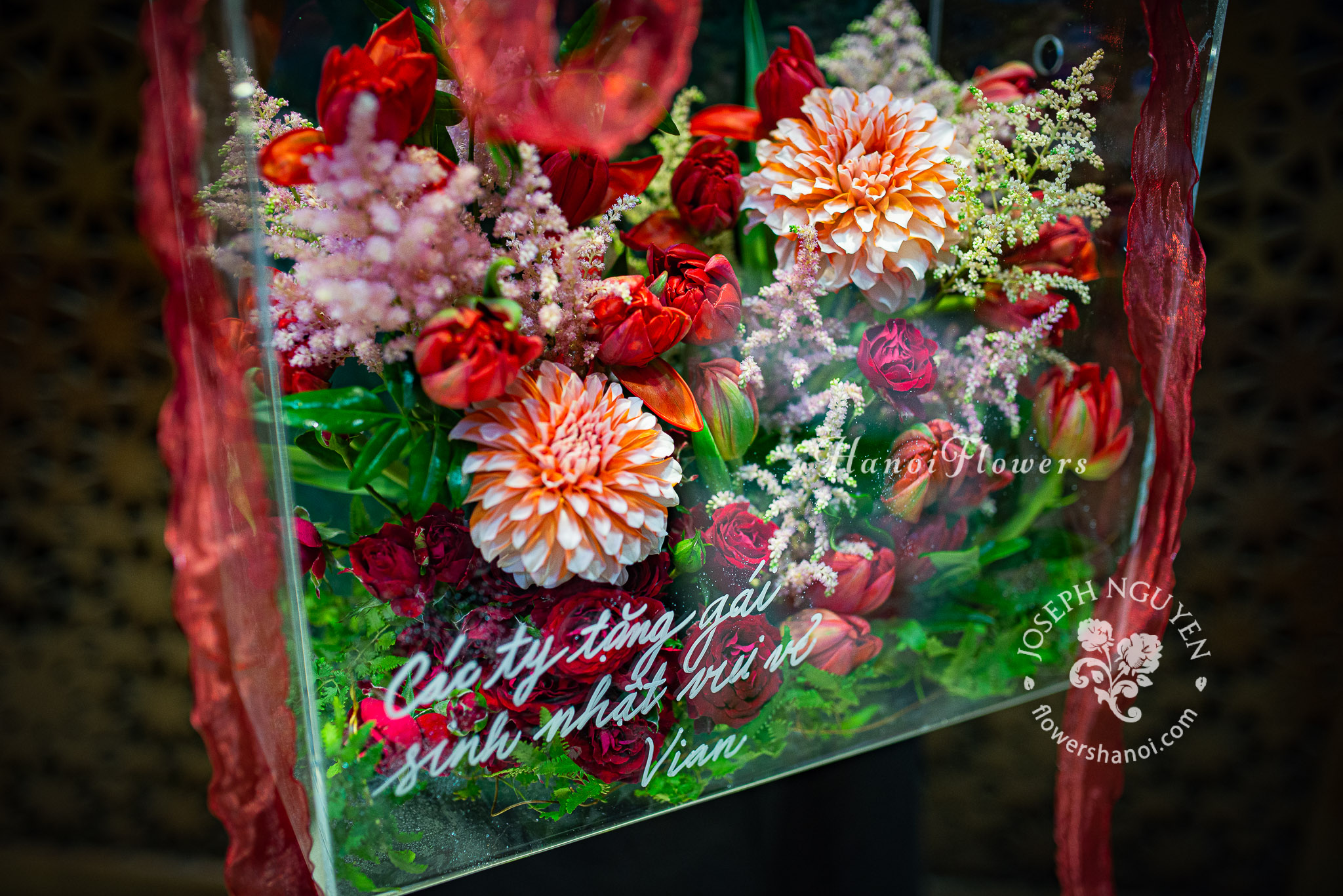 Hộp Hoa Thược Dược